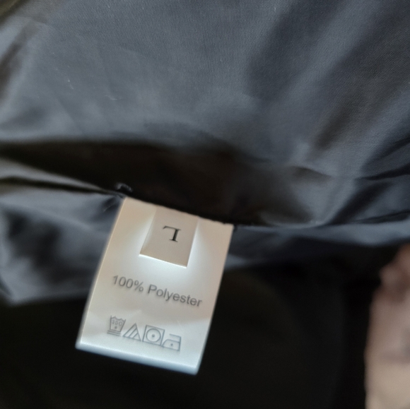 Cropped Puffer Vest Zip Up Stand High Collar Black Lightweight L Juniors - Picture 3 of 6